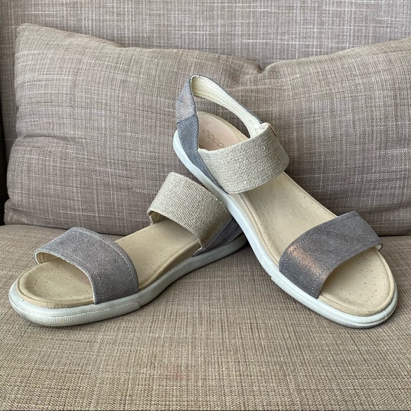 ECCO Damara Ankle Gladiator LEATHER comfort Sandal SIZE EU 42 US 11/11.5 - Picture 2 of 8